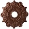 Ekena Millwork Preston Ceiling Medallion (Fits Canopies up to 4"), Hnd-Painted Copper Penny, 17 1/2"OD x 4"ID x 1"P CM17PRCPS - alternate 1